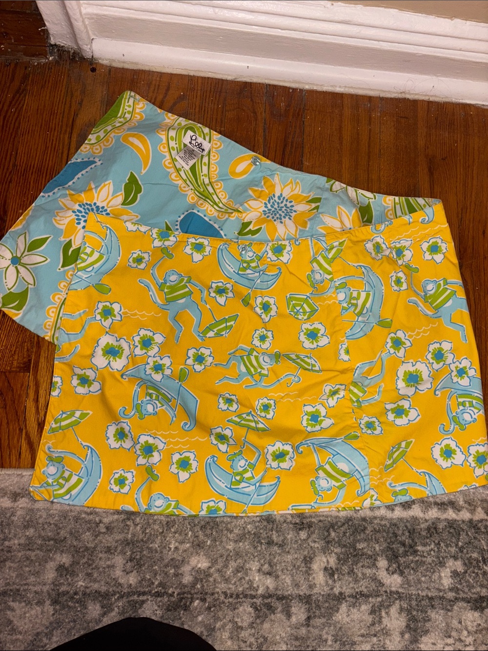 Lilly Pulitzer Girls Reversible Skirt size 14